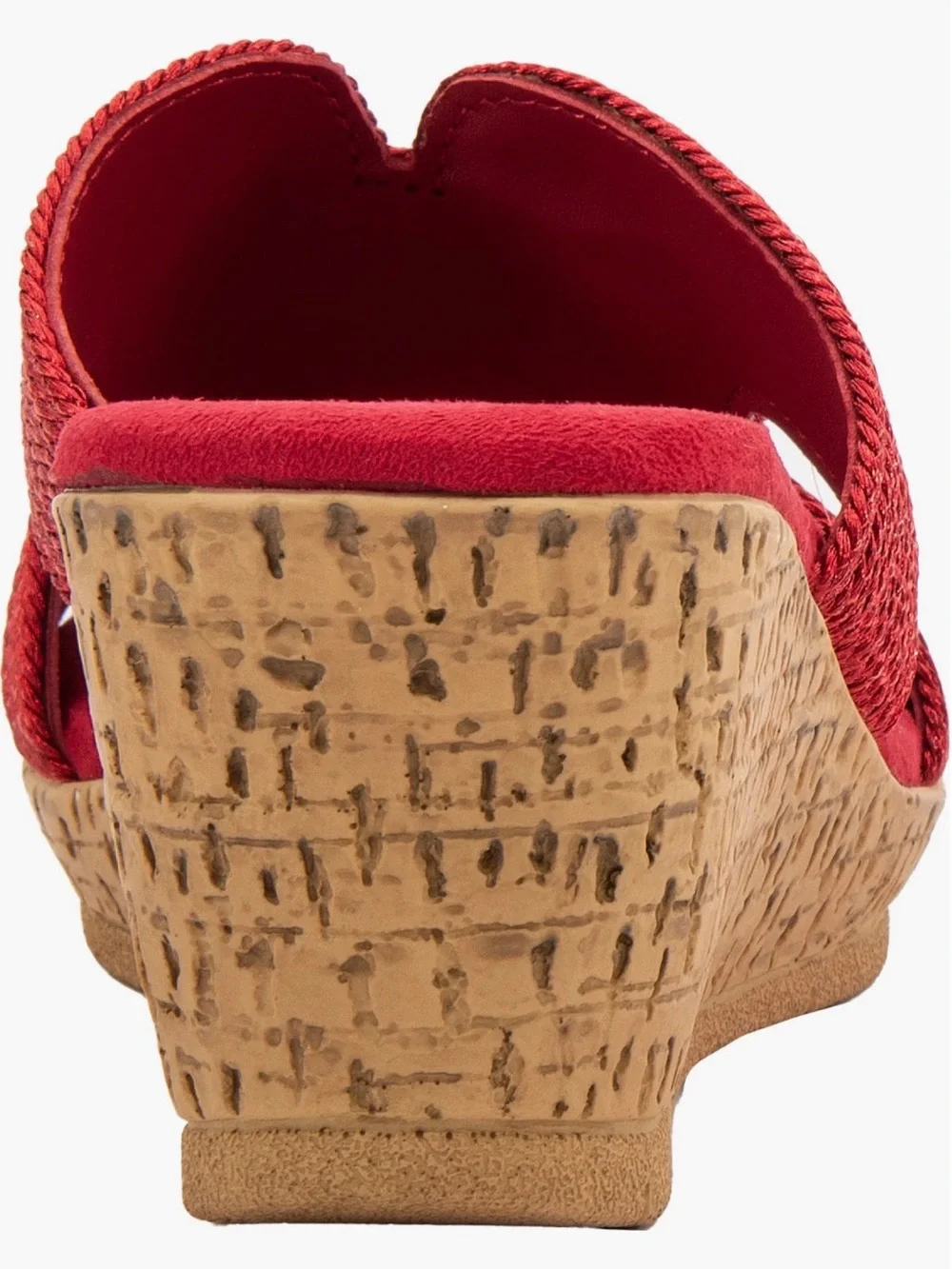 David Tate Red Woven Slide Wedge Women’s Size 10.5
